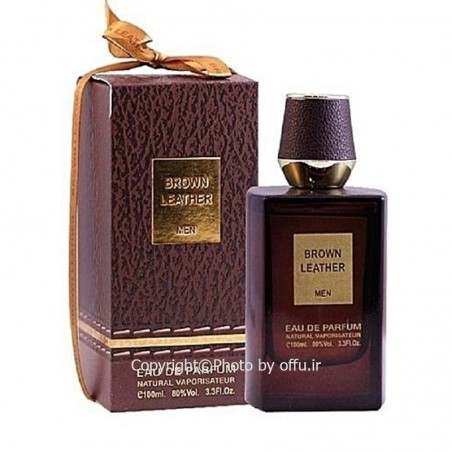 ادو پرفيوم مردانه فراگرنس ورد مدل بروان لدر | brown leather|فروشگاه تخفیفی آف یو 