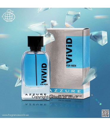 ادو پرفيوم مردانه فراگرنس ورد مدل ویوید آزور | Fragrance World VIVID Azzure|فروشگاه تخفیفی آف یو 