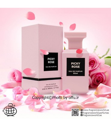 ادو پرفيوم اسپرت فراگرنس ورد مدل پیکی رز | Fragrance World Picky Rose|فروشگاه تخفیفی آف یو 