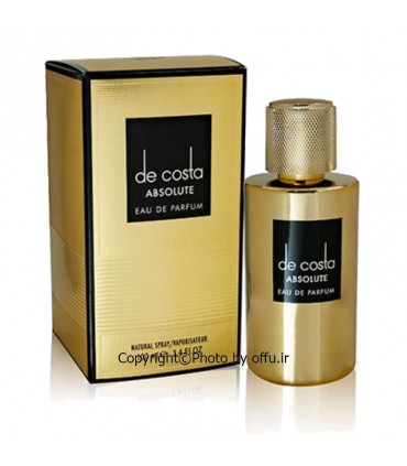 ادو پرفيوم مردانه فراگرنس ورد مدل د کاستا ابسولوت | Fragrance World De Costa Absolute|فروشگاه تخفیفی آف یو 