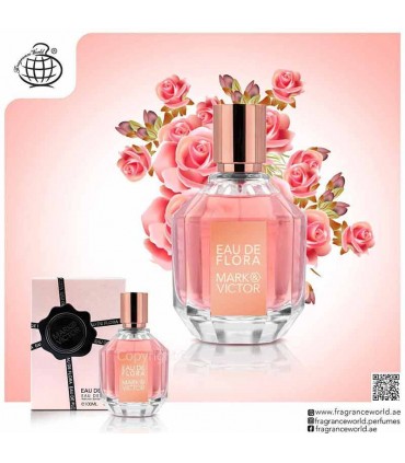 ادو پرفيوم زنانه فراگرنس ورد مدل مارک اند ویکتور | Fragrance World EAU De Flora Mark & Victor|فروشگاه تخفیفی آف یو 