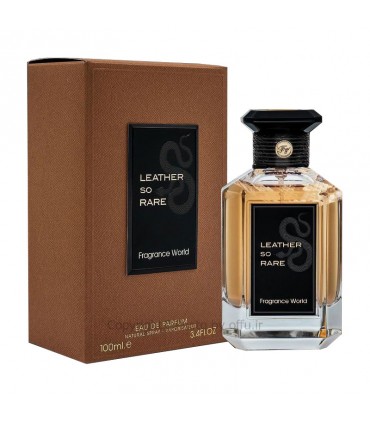 ادو پرفيوم اسپرت فراگرنس ورد مدل لدر سو رر | Fragrance World Leather So Rare|فروشگاه تخفیفی آف یو 