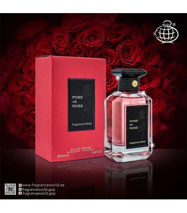 ادو پرفيوم زنانه فراگرنس ورد مدل پوز از رز | Fragrance World Pose As Rose|فروشگاه تخفیفی آف یو 
