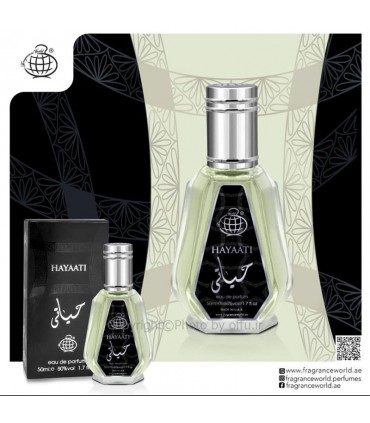 ادو پرفيوم اسپرت فراگرنس ورد Fragrance world Hayaati 50ml|فروشگاه تخفیفی آف یو 