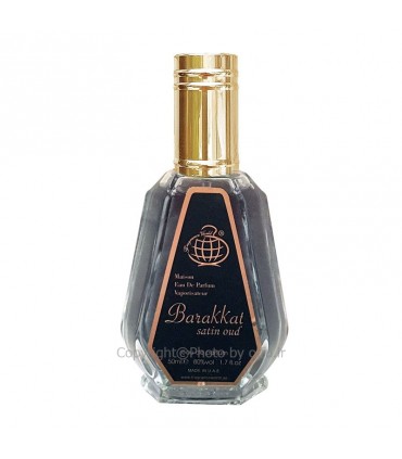 ادو پرفيوم اسپرت فراگرنس ورد Fragrance World Barakkat Satin Oud 50ml|فروشگاه تخفیفی آف یو 
